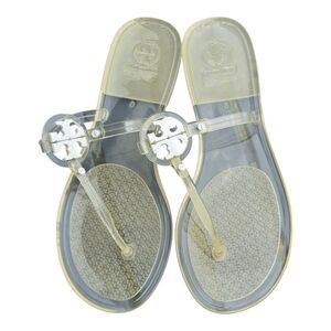 Tory Burch Tstrap Sandals Sz 9 Mini Miller Jelly Thong Flat Women's Slides